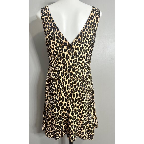 Reformation Elva Leopard Print Sleeveless Minidress 4 - Picture 8 of 9